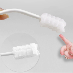 30 pcs/Box Baby Tongue Cleaner Disposable Gauze Toothbrush Paper Rod Infant Oral Cleaning Brush Stick Dental Care