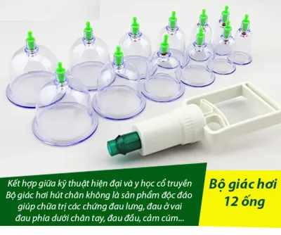 Bộ giác hơi 12 món không dùng lửa THAILAND 100 % ( cao cấp)