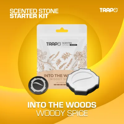Trapo Scented Stone Starter Kit | Into The Woods - Woody Spice (Air Freshener / Car Fragrance)