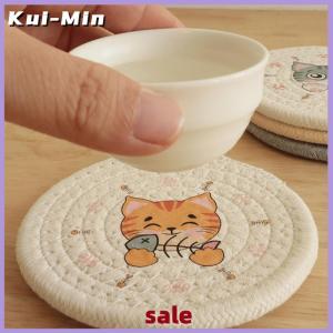 Kui-Min Hot Bảng Pad cách nhiệt placemat cup Bát mat trang trí nội thất bền mèo mô hình Coaster Bảng trang trí phụ kiện nhà bếp
