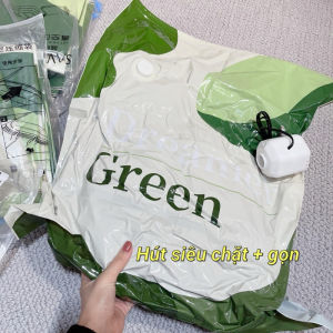 Sét 6 Túi Hút Chân Không Đựng Chăn Màn Tặng Bơm Điện Cực Tiện Lợi ( túi hút chân không xanh lá)