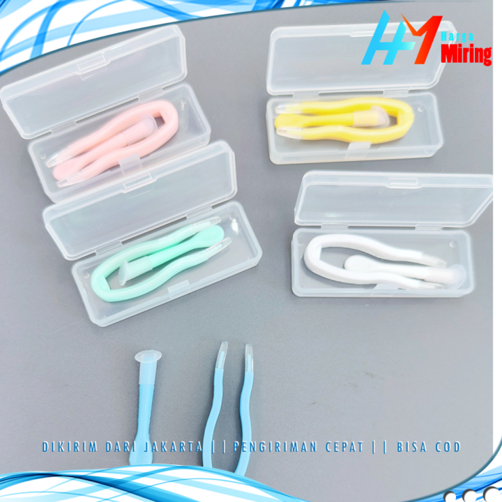 Tweezer Penjepit Softlens Capitan Contact Lens Jepitan Pencabut Lensa Kontak Mata Softlens