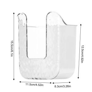 KEBIDU 2PCS Kitchen Wipes Storage Box Easy To Remove Wipes No Punching Wall Mounted Paper Towel Holder Wipes Dispenser Bathroom Wipes box