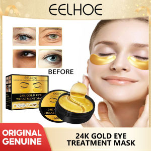 Eelhoe 24k Gold Eye Mask Eye Mask Moisturizing Brightening Firming Light Line Black Circle Fine Line And Wrinkle Repair Reduce Wrinkle Puffiness Eye Anti Aging Dark Circles Hyaluronic Moisturizing Eye Patches