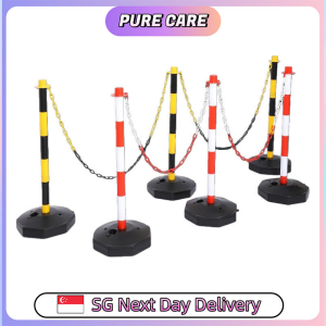 【Pure Care】 Water Filled Traffic Safety Bollard | FillableBase(Water/Sand) | PortablewithChain