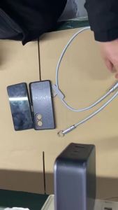120W 2-in-1 Lanyard Data Cable Mobile Phone Charging Cable Fast Charging Braided Cable Multifunctional Charging Cable type-c