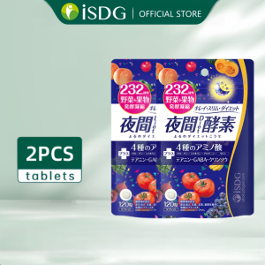 ISDG Japan Night Diet Enzyme - Sleep & Metabolism Support Promotes Nutrient Absorption 120 Tablets (30 Day Supply)