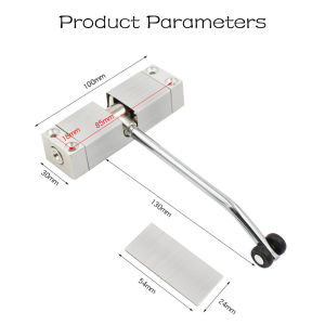 Aluminum Alloy Door Closer Automatic Home Door Auto Closer Hinges Adjustable Strength