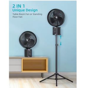 [Ready Stock] 10000mAh Rechargeable Camping Fan 10inch with Remote Cordless Portable Strong Outdoor Use