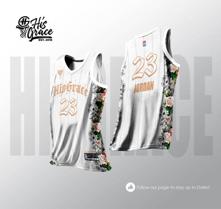 Sublimation white jersey sales basketball