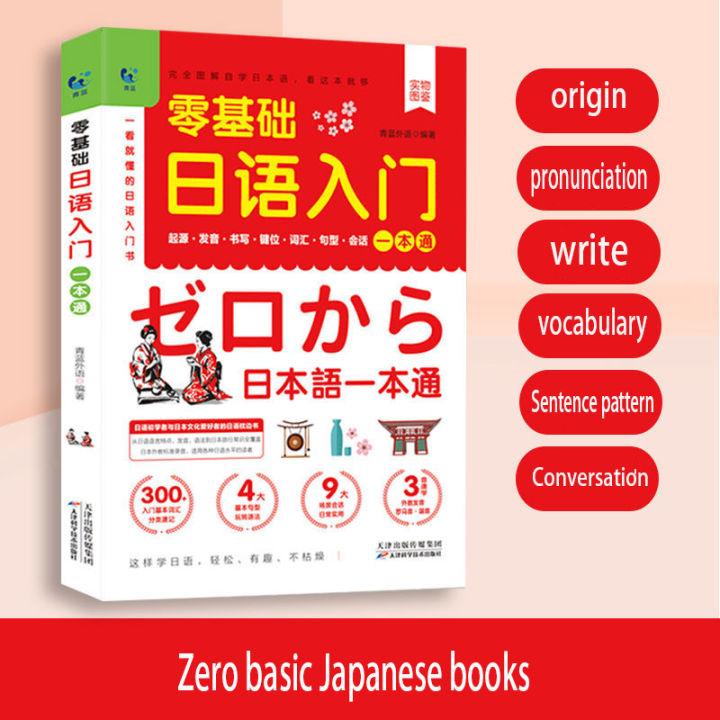 New 3PC Zero Basic Japanese Introduction book Beginners Pronunciation ...