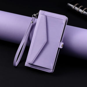 Case for Redmi Note 13 12 11 9 9s Pro Plus 11S 10S 5G 4G Embossed Luxury Leather Wallet Bag Shatterproof Elegant Phone Cover with Wrist Strap