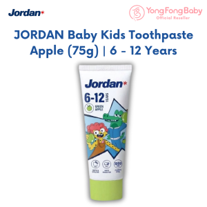 🔥LIMITED OFFER🔥JORDAN Toothpaste Baby Kids Step 1 & 2 (0 - 5 Years / 6 - 12 Years) 1pcs / 75g