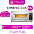 HAILANG Oven  3200W Large capacity Multifunctional baking equipment Cake Bread Pizza Large oven Fully automatic 60L 220V 1 Layer With Timing function With Tray. 