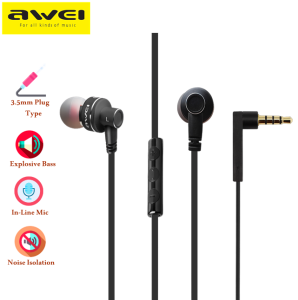 Awei ES-10TY 3.5MM Super Bass Noise Isolation In-ear Earphones