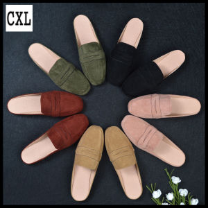 CXL แบรนด์แฟชั่นรองเท้าแตะล่อใบบนรองเท้าแตะส้นแบนขนาดใหญ่ที่สวยงามรองเท้าหนังนิ่มสําหรับผู้หญิง (32-44 ขนาด)