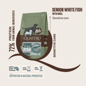 【Mi Pet Lover】Quattro All Breed Dry Dog Food Freeze-Dried Meat Coated Kibble - Junior/Adult/Senior 12kg (5 Recipe)