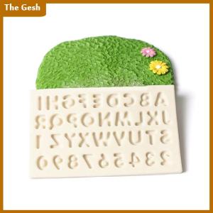 [The Gesh] Silicone Letters Numbers Fondant Cake Mold DIY Sugarcraft Chocolate Baking Decor