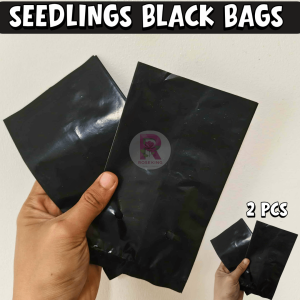 Black Plant Bags w/ Drainage Holes & Gusset seedlings bag