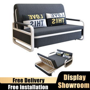 👍Storage Sofabed(Free Delivery&Install)Type 809A Folding Sofa Bed Simple and Washable Sofa Bed Fabric Sofa