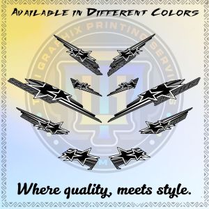 YAMAHA NMAX V3 TUBRO STAR DESIGN - PREMIUM LAMINATED STICKER