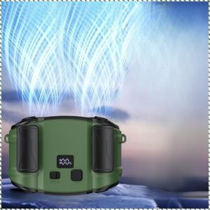 พัดลมพกพา กันกระแทกและดูดซับแรงกระแทก พัดลมแขวนเอว ระบายความร้อนและความเย็น ลดเสียงรบกวน การทํางานเงียบ