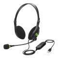 USB Headset Lightweight Comfortable Headphone with Flexible Noise-canceling Microphone Universal for Computers Laptops PCs. 