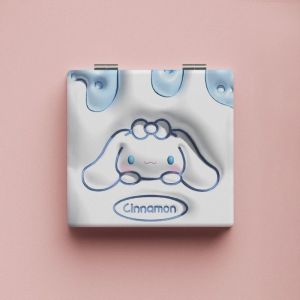 RERAT การ์ตูนลายการ์ตูน มายเมโลดี้ น่ารักน่ารักๆ กระจกโต๊ะเครื่องแป้ง อุปกรณ์เสริมความงาม การเดินทางการเดินทาง มินิมินิ ของขวัญสำหรับเด็กผู้หญิง แบบพกพาได้ กระจกแต่งหน้า เครื่องมือเครื่องสำอางแต่งหน้า กระจกพกพาขนาดกะทัดรัด กระจกพับได้