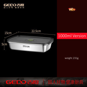 LFGB Certification 304 Stainless Steel Food Preservation Box Slight Vacuum Crisper Well Sealed Seafood Fresh Keeping Container2026