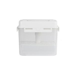 TAQ57 5 L Kimchi Container Rectangle Transparent Ferment Storage Container Portable Sealed Pickle Jar Office