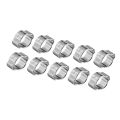 10 cái kẹp ống bánh vít có thể điều chỉnh mạ kẽm kẹp truyền động trục vít hai tai bằng thép không gỉ 5-23mm cho ống ống dẫn xăng Fule. 