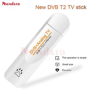 DVB-T2/T/C FM PVR Analog USB TV stick Tuner Dongle PAL/NTSC/SECAM with antenna Remote Control DVB T2 HD TV Receiver For Windows