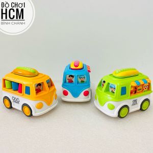 [RẤT ĐẸP - MUI XE CHUYỂN ĐỘNG] Đồ chơi trẻ em xe bán thức ăn nhanh bán kem cho bé thích nấu ăn nhà bếp xe bus chạy đà