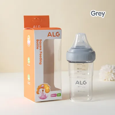 Mumystation Botol Susu Bayi Kotak Botol Persegi Bayi Anti Kolik Feeding Bottle Ppsu 240ml