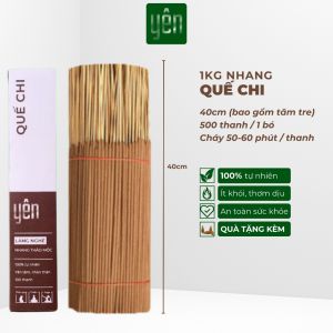 Nhang Thảo Mộc 1kg Giá Sỉ Quế Khuynh Diệp Hương Bài Loại 23-30-40cm 800-700-500 Thanh Yên Tự Nhiên