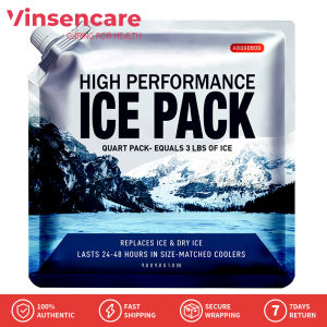 Vinsencare Reusable Ice Packs Refrigerated Cooling Fresh-Keeping Ice Pack for Lunch Container Knee Injurie Back Pain Relief Thickened Aluminum Foil Water Filled Gel Ice Bag