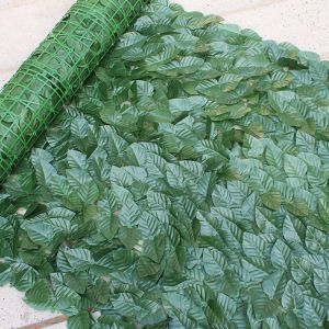 50x100cm Artificial Leaves Flower Grass Wall Fence Garden Creative Decor Outdoor Lawn Wall Panel