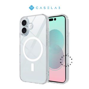 NEW FULL COVERAGE CASE !! CLEAR MAGNETIC SUPPORT HYBRID SERIES CASING MAGNETIC IP 16 PROMAX 16 PRO 16 PLUS 16