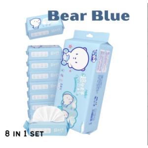 8 IN 1 Mini Baby Wipes Wet Tissue Travel Outdoor portable Hand and Mouth Cleaning Wipes