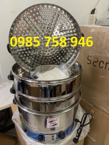 Nồi hấp gà bằng điện 3 khay hấp đường kính 47cm . Toả nhiệt đều 3 tầng