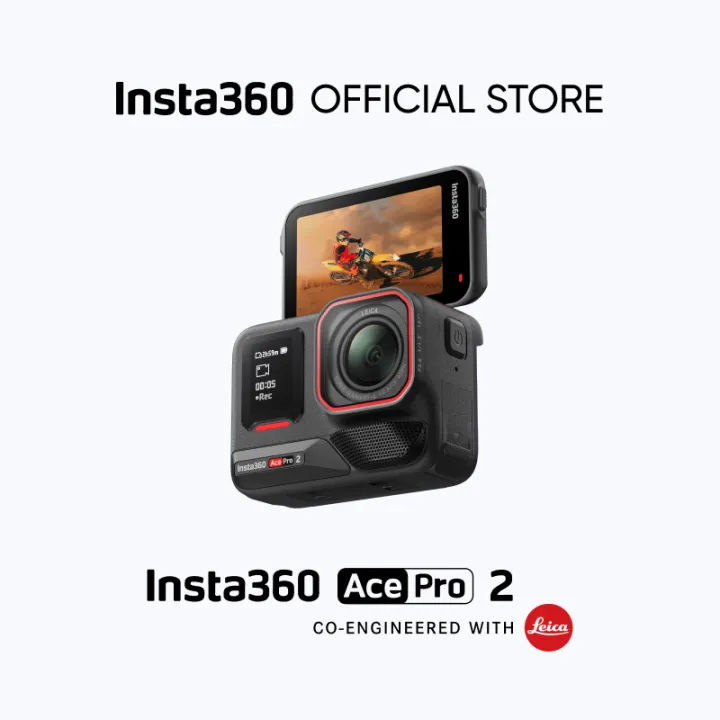 Insta360 Ace Pro 2 กล้องแอคชั่น 8K AI ร่วมพัฒนาโดย Leica หน้าจอพลิกได้ ระบบกันสั่น 360°