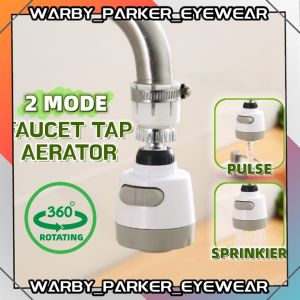 2 Mode Faucet Tap Aerator Adjustment Shower Head High Pressure 360° Rotatable Nozzle Filter Extender Water Saving Tap