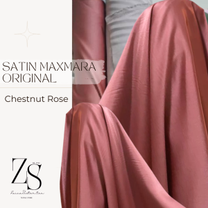 Kain Satin Maxmara Luxury Warna Salem Chestnut Rose