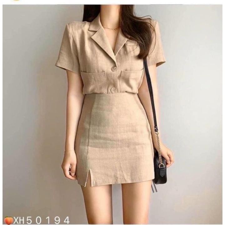 Set bộ Vest ngắn hot trend siêu xinh, SET VEST ĐEN ĐẮP CHÉO | Shopee Việt  Nam