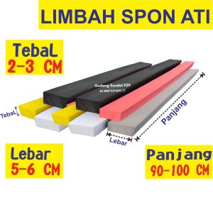 SPON ATI / SPON EVA / BUSA ATI BENTUK BATANGAN TEBAL 2 - 3 CM LEBAR 5 - 6 CM PANJANG 70 CM