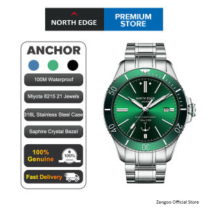 Zentronix Group North Edge ANCHOR Mens Watch Mechanical Watch Sapphire Mirror 316L Stainless Steel Body 100M Waterproof Sports Watch