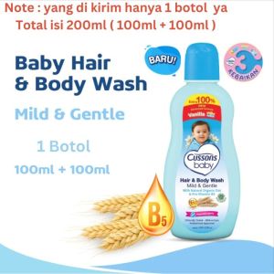 Cussons Baby Hair & Body Wash Mild & Gentle - Sabun Shampoo Bayi 2in1