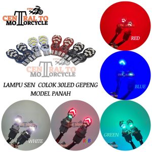 LAMPU SEN COLOK 30 MATA LED RGB GEPENG MODEL PANAH UNIVERSAL