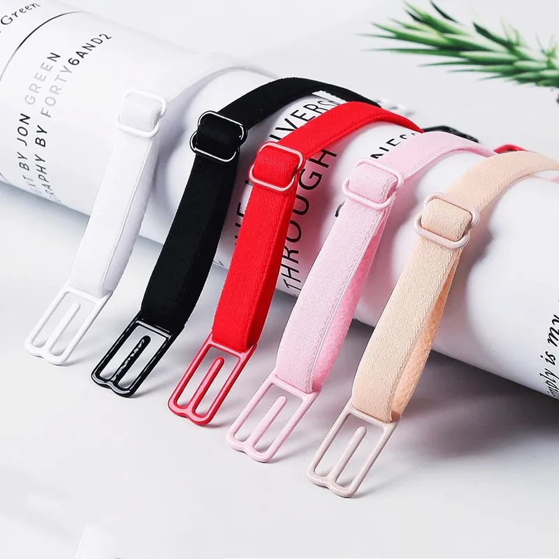 1pc Women Anti Slip Bra Strap Double-shoulder Holder Buckle Belt With Back  Hasp All Match Invisible Elastic Strap Bra Accessory