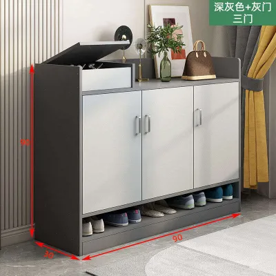 Slim Cabinet Very Narrow Body Style Entry Shoe Rack Single Door Clamp Gap Storage Cabinet Shoe Cabinet